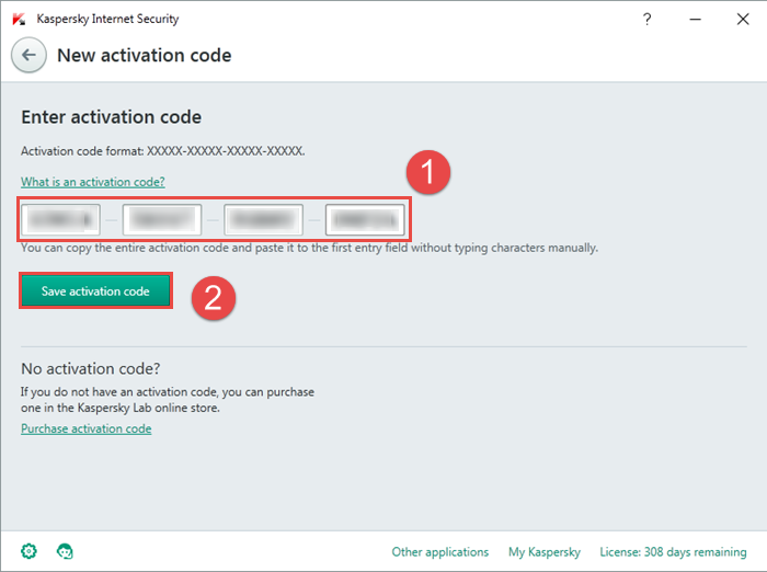 Kaspersky free code activation code